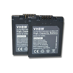 vhbw 2x Batterie remplacement pour Leica BP-DC2 pour appareil photo digital reflex APRN (500mAh, 3,6V, Li-ion)