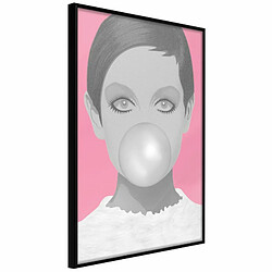 Paris Prix Affiche Murale Encadrée Twiggy 20 x 30 cm Noir