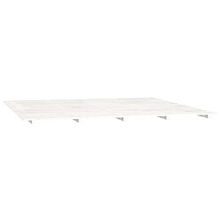 Acheter Maison Chic Lit adulte - Lit simple Cadre de lit,Structure du lit Contemporain blanc 160x200 cm bois de pin massif -MN55838