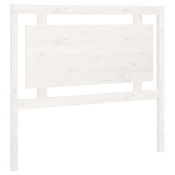 vidaXL Tête de lit Blanc 105,5x4x100 cm Bois massif de pin