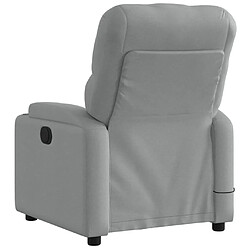 Acheter Maison Chic Fauteuil Relax pour salon, Fauteuil de massage inclinable électrique gris clair tissu -GKD86163