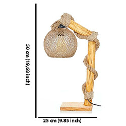 Avis Hanah Home Lampe de bureau en bois Canata.