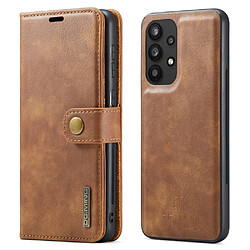 Etui en PU DG.MING magnétique avec support marron pour votre Samsung Galaxy A33 5G