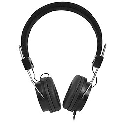 Totalcadeau Casque audio serre-tête (3.5 mm) Noir - Ecouteurs avec prise jack câble 1,5 m pas cher