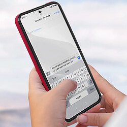 Avizar Coque Intégrale pour Samsung A35 Rigide et Avant Souple Tactile Rouge pas cher