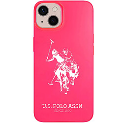 Us Polo U.S Polo Coque pour iPhone 13 Big Horse Antichoc Bords Surélevés Rose