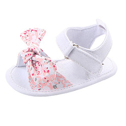 bébé été chaussures sandales anti-dérapant semelle souple 0-18m 7-12 mois rose