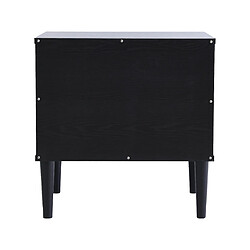 Acheter ACAZA Table de chevet - Tables de chevet Moderne - Accent rotin - Noir - Tables de chevet Bois