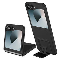 Avizar Coque Stand pour Samsung Galaxy Z Flip 6 Rigide Fonction Support Noir