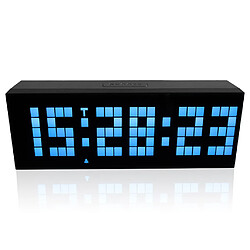 Télécommande multifonction Minuterie numérique lumineuse Horloge LED 6 bits à 5 segments - Bleu