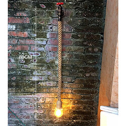 Acheter Stoex Appliques murales industriel Rétro Tuyau et Corde de chanvre 80 cm,Luminaire éclairage E27 Pour Décoration Restaurant Café bar