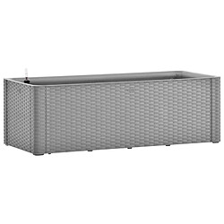 vidaXL Lit surélevé de jardin avec système d'arrosage Gris 100x43x33cm