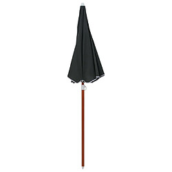 Maison Chic Parasol Jardin | Parasol avec mat en acier 180 cm Anthracite - GKD59188