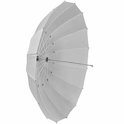 Parapluie translucide walimex blanc, 180 cm