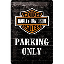 Plaque métallique Parking Harley Davidson