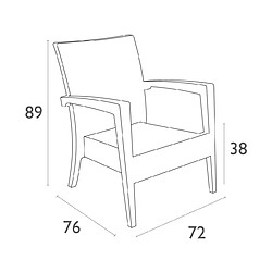 Fauteuil Intérieur Extérieur IPANEMA - Resol