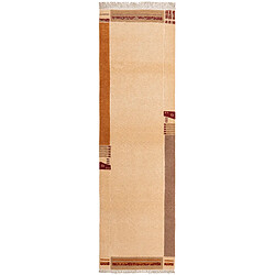 Vidal Tapis de couloir en laine 295x84 brun Darya