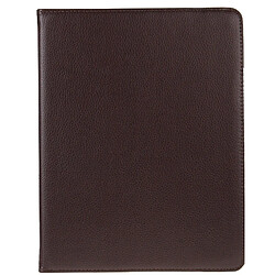 Wewoo Smart Cover marron pour nouvel iPad 3 Étui en cuir pivotant de 360 degrés avec fonction veille / réveil et support