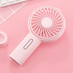 Wewoo F2 Mini ventilateur portable à 3 niveaux avec mode de USB Bureau muet Rose