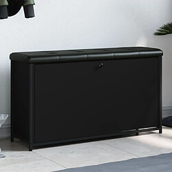 Maison Chic Banc à chaussures | Meuble de rangement à chaussures Meuble d'Entrée avec tiroir rabattable noir 102x32x56 cm -MN97116