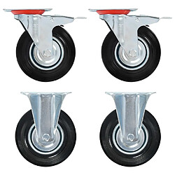 vidaXL Roulettes 4 pcs 125 mm