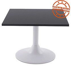 Alterego Pied de table 'BIANKO' 45 en métal blanc