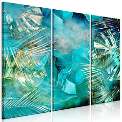 Artgeist Tableau - Turquoise and Gold (3 Parts) cm