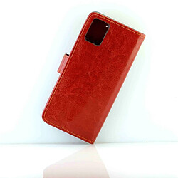 Acheter Wewoo Housse Coque Pour Galaxy A51 Crazy Horse Texture de protection en cuir à rabat horizontal avec support et fentes cartes et portefeuille et cadre photo marron