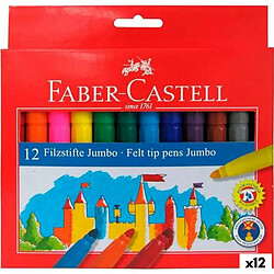 Ensemble de Marqueurs Faber-Castell Jumbo Coffret 12 Unités