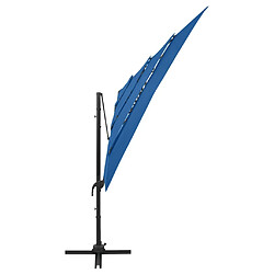 Acheter Maison Chic Parasol Jardin | Parasol à 4 niveaux avec mat en aluminium Bleu azuré 250x250 cm - GKD82009