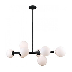 Luminaire Center Suspension moderne Raddi Noir et blanc