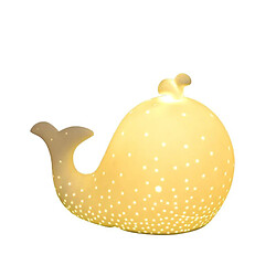 Universal Créatif céramique mignonne baleine lampe à LED chambre à coucher thème lampe à chambre cadeaux enfants dessin animé table à manger chaude lampe à table | lampe à LED