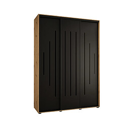 Abiks Meble Armoire Davos 12 À Portes Coulissantes 235,2/170/45 3 Portes