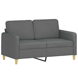 Acheter Maison Chic Canapé 2 places avec oreillers,Sofa de Salon,Canapé droit gris foncé 120 cm tissu -GKD389427