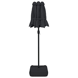 Maison Chic Parasol Jardin | Parasol à double tête noir 316x240 cm - GKD67471 pas cher