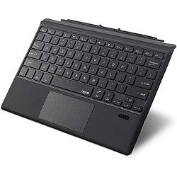 Bluetooth Microsoft Surface Pro 7/Pro 6/Surface Pro 5 (Pro 2017)/Pro 4 Tablette 12,3 pouces/Surface Pro 3 2014 Étui clavier avec pavé tactile - Housse amovible pour clavier sans fil