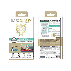 Tiger Verre Trempé pour iPhone 14 Plus/13 Pro Max Antibactérien Transparent