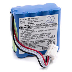 vhbw batterie NiMH 3800mAh (9.6V) pour moniteur de surveillance de patient Nihon Kohden PVM-2700, PVM-2701, PVM-2703 comme SB-201P, X076.