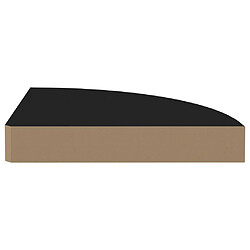 Acheter vidaXL Étagères d'angle flottantes 2 pcs noir 25x25x3,8 cm MDF