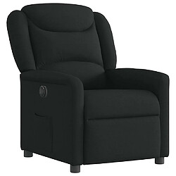 Avis vidaXL Fauteuil inclinable électrique Noir Tissu