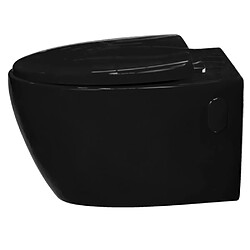 Avis Loobow Toilette suspendu de couleur noir Cuvette WC en céramique