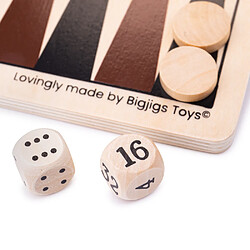 Avis Bigjigs Toys Jeu de backgammon en bois