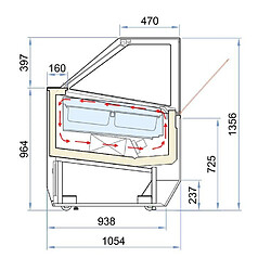 Acheter Vitrine à Crème Glacée - 870 Litres - Combisteel