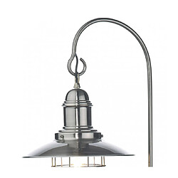 Luminaire Center Lampadaire Terrace chrome antique et verre 1 ampoule