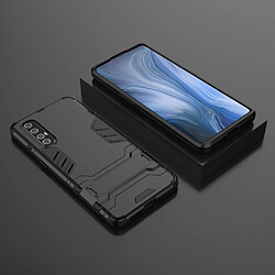 Coque en TPU hybride cool style garde avec béquille noir pour votre Oppo Reno 3 Pro