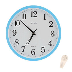 horloge murale silencieuse qualité quartz batterie à domicile bureau 12 pouces bleu pas cher