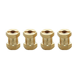 Adaptateur D'entraînement De Moyeu Hexagonal De Roue En Laiton RC 4 Pièces Pour Chenille Axiale Scx10 RC 17mm pas cher