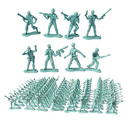 Plastique 4,5 Cm Soldat Posture Statue Modèle Kits Jouets Collectibles Enfants Cadeaux Rouge+Plastique 4,5 Cm Soldat Posture Statue Modèle Kits Jouets Collectibles Enfants Cadeaux Bleu pas cher