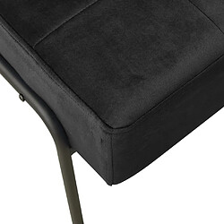 Maison Chic Chaise de relaxation | Fauteuil relax 65x79x87 cm Noir Velours -GKD65210 pas cher