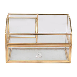 Universal Boîte de présentation de cosmétiques Boîte de bijoux Clips Verre transparent Laminé Organisateur Outils de maquillage Conteneur de stockage Porte Boîtes décoratives